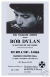 Plakát Bob Dylan 1961