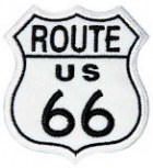 Nášivka Route 66 bílá