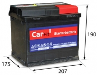CARFit baterie 12V 50Ah 450A