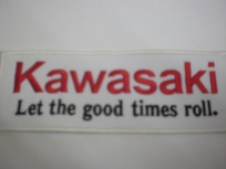 Nášivka Kawasaki bílá