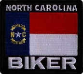 Nášivka North Carolina Biker
