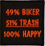 Nášivka Biker trash