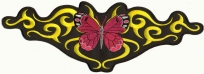 Nášivka Butterfly Pink Tribal XL