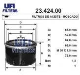 Olejový filtr UFI 23.424.00