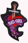 Nášivka Bad girl Knife