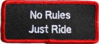 Nášivka No rules Just Ride
